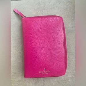 Kate Spade Zip Around Planner Organizer W Divider Pink - Kate Spade Wallet